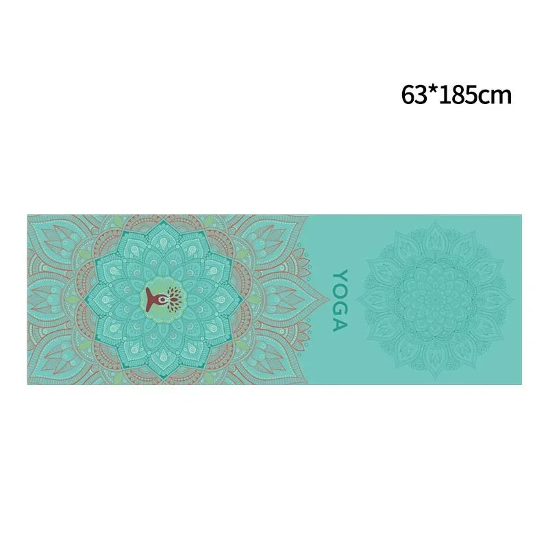 YogiTowel – Ultra-thin Yoga Mat Towel with Print and Secure Fastening