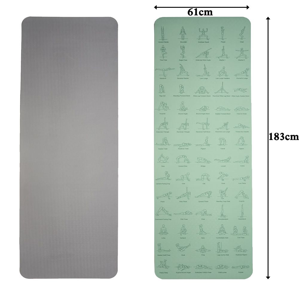 Ananda Pose – Tapete de Yoga Ecológico com Referência Visual