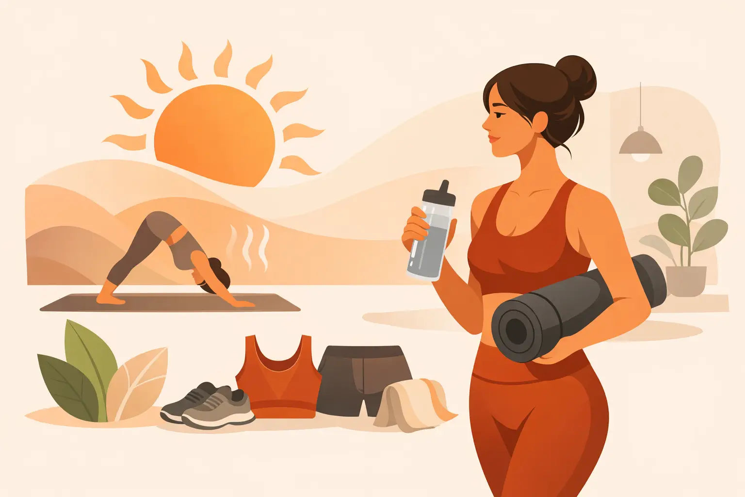 Roupa para yoga quente: o que escolher