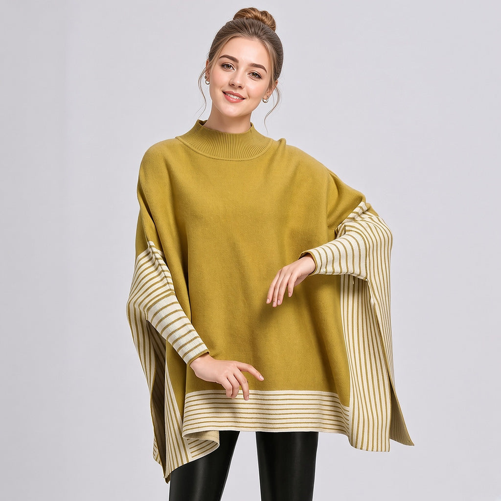 Bhumi – Poncho de Malha, Mostarda