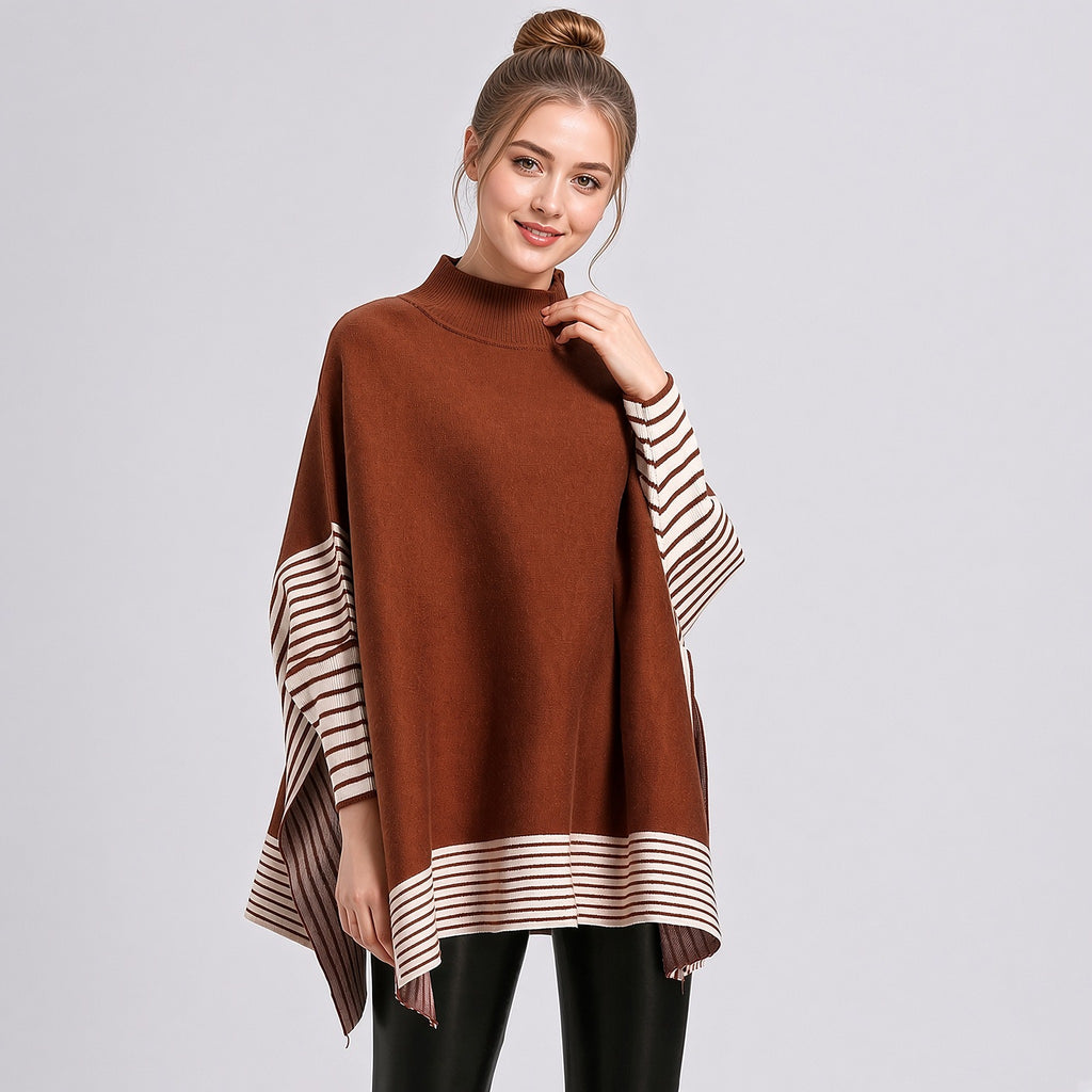 Bhumi – Poncho de Malha, Caramelo