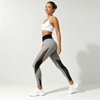 Lasya – Leggings Desportivas de Cintura Alta com Recortes em Rede – Vista de lado