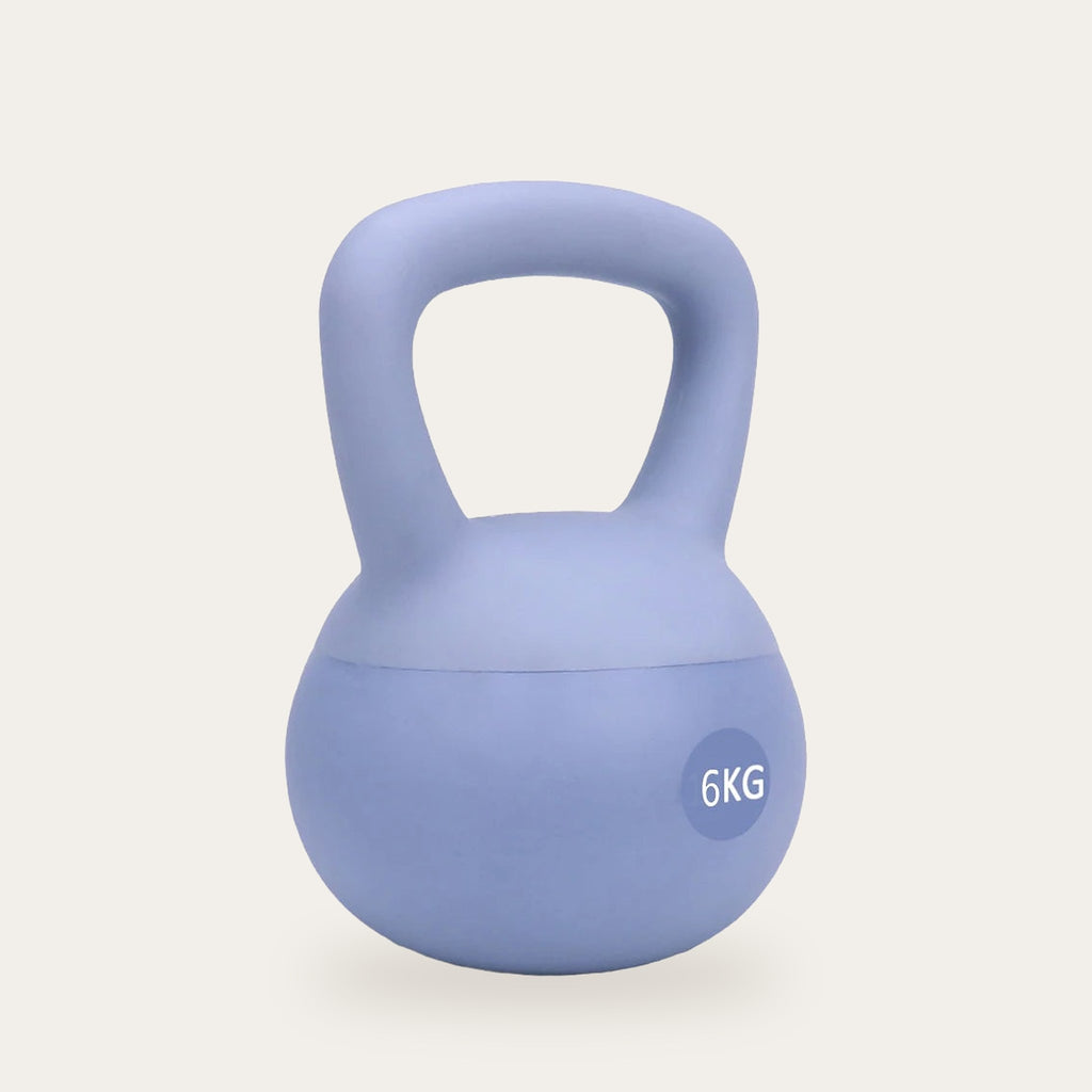 Kettlebell macio azul 6 kg