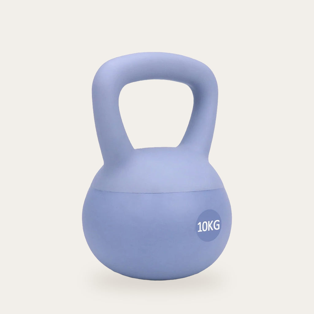 Kettlebell macio azul 10 kg