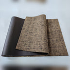 Anahra Earth Mat – Tapete de Linho Natural para Prática Consciente – Castanho Escuro
