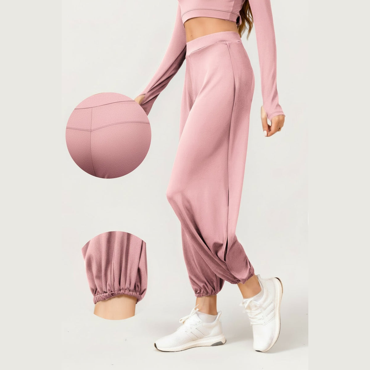 BohoEase Pants — Liberdade e Equilíbrio na Prática de Yoga – Rosa