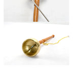Sino de meditação Galdur Bells dourado com cordão – vista do produto