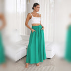 Yaleth Comfort Pants — Cintura Elástica, Estilo Atemporal – Verde