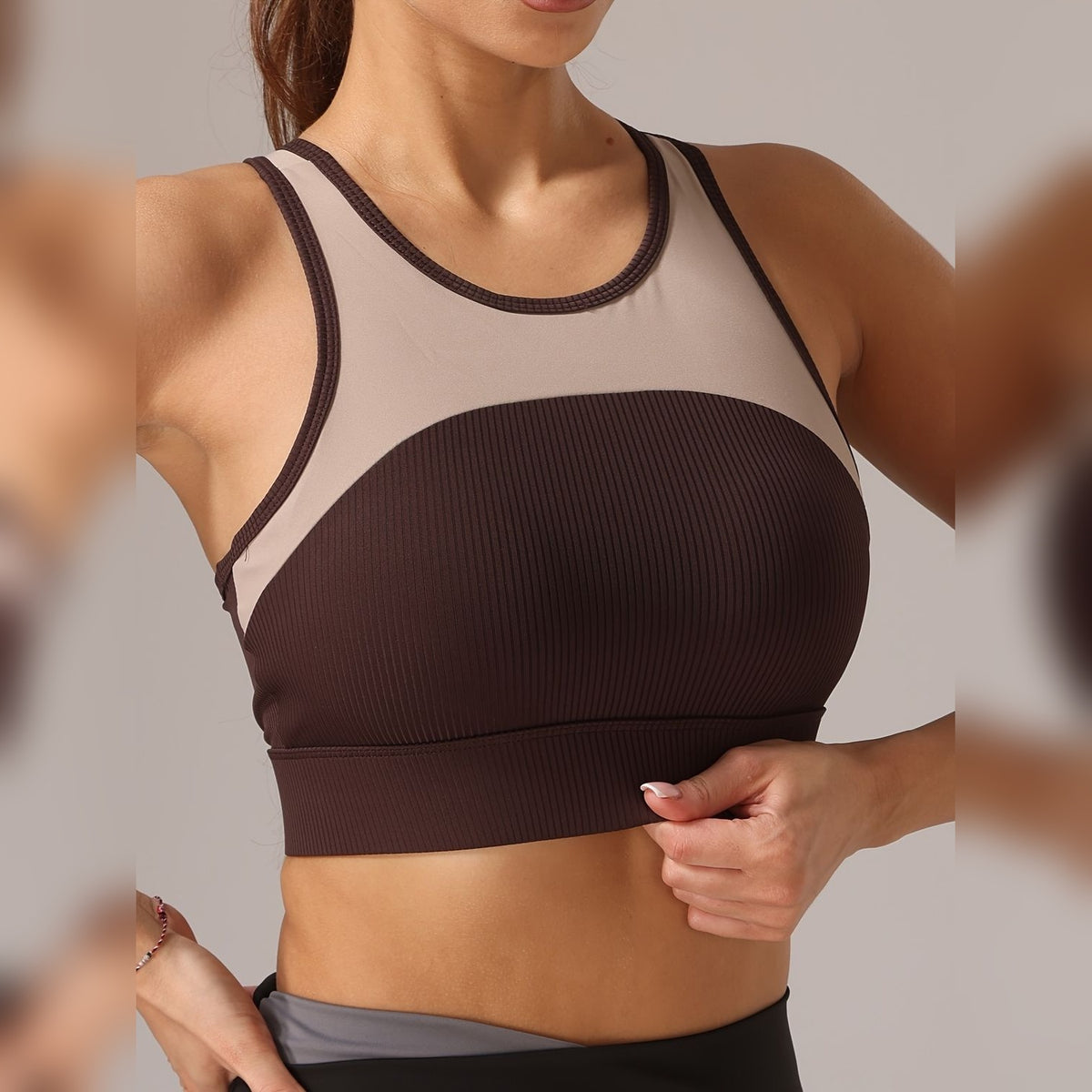 Ayela Fit Tank — Estilo Vivo, Conforto Garantido – Castanho