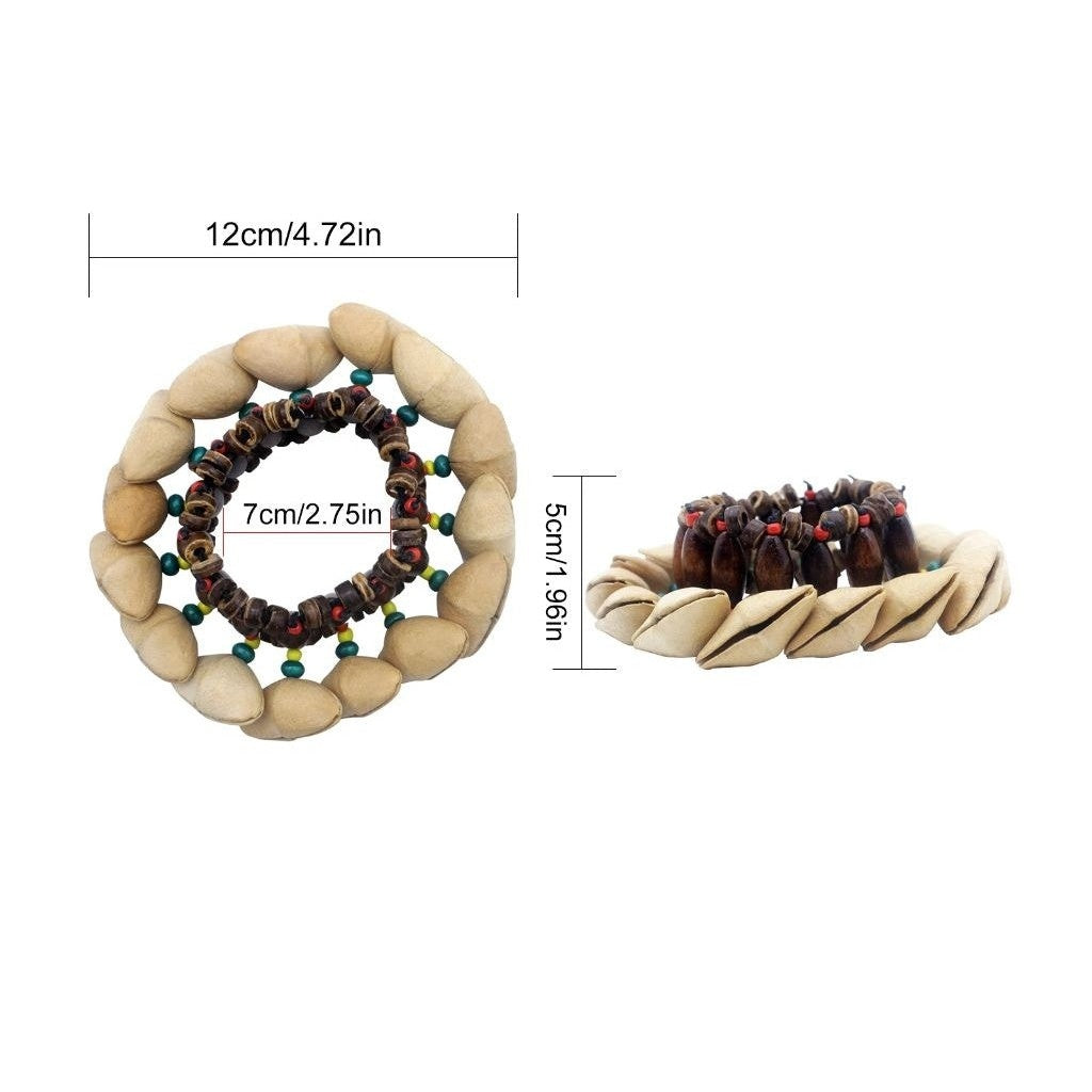 Pulseira de sinos ShellTone com medidas indicadas – tabela de medidas
