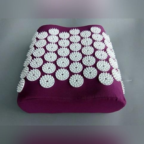 Anahata Support – Almofada Terapêutica em Linho Orgânico para Conforto e Alinhamento – Almofada Onda Roxa