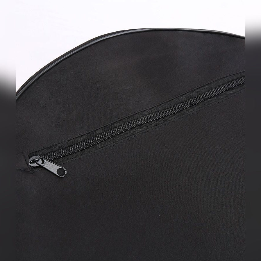 Fecho de correr da mochila Padma Bag preta – detalhe