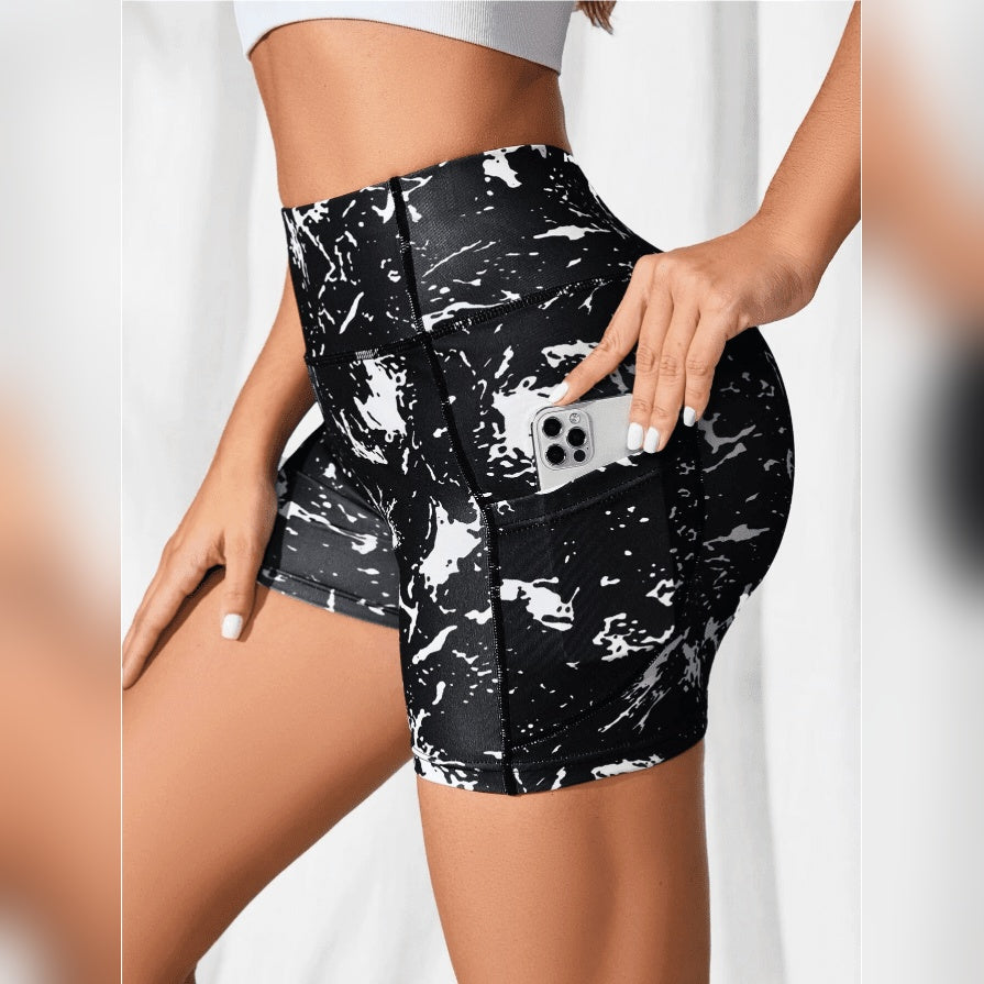 Ojas Move – Calções Respiráveis com Efeito Modelador para Corpo e Mente – Preto & Prateado
