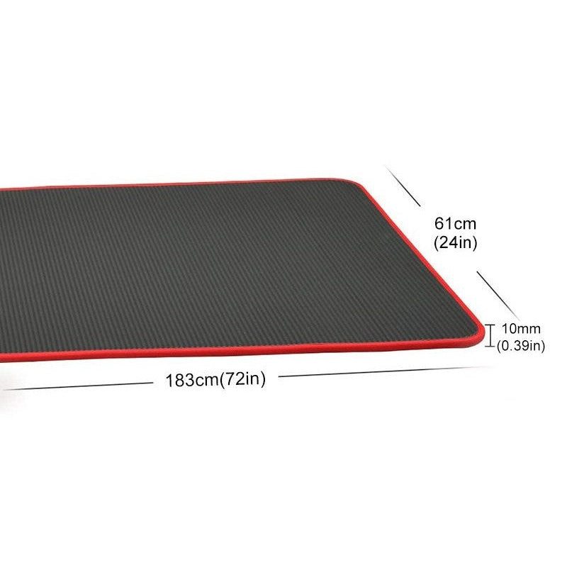 Tapete Sukha 10 mm preto estendido com medidas – tabela de medidas