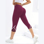 AlignFit – Leggings de Yoga com Detalhe Mesh e Cintura Alta para Fluxo Perfeito – Bordô