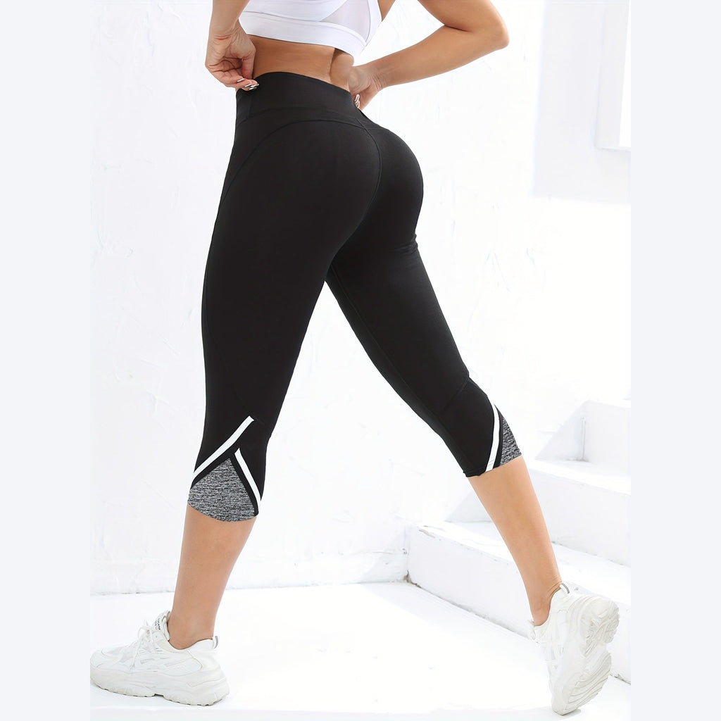 AlignFit – Leggings de Yoga com Detalhe Mesh e Cintura Alta para Fluxo Perfeito – Cinzento Escuro e Preto