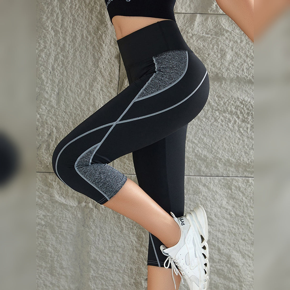 Legging ZenShape – Contorno Natural, Equilíbrio Total – Cinza Escuro
