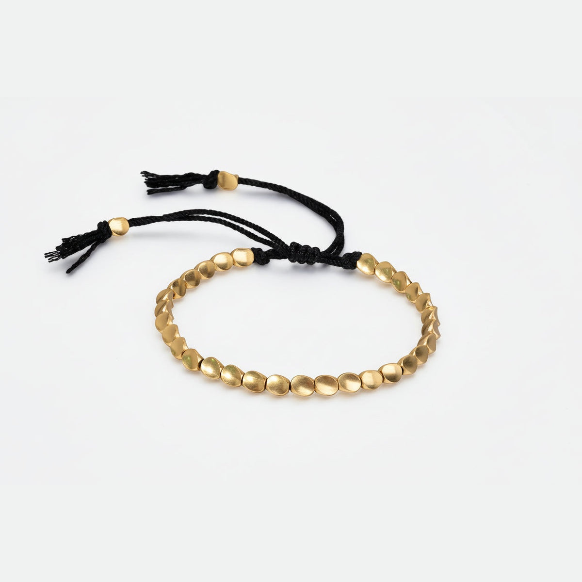 Pulseira Mantra – Intenção Tecida à Mão – Preto