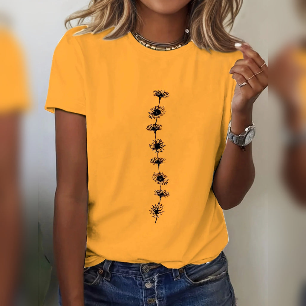 Helia Sun Tee – Energia e Vitalidade – Amarelo