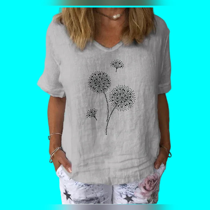 Aura Breeze Blouse – Leveza e Feminilidade – Cinzento
