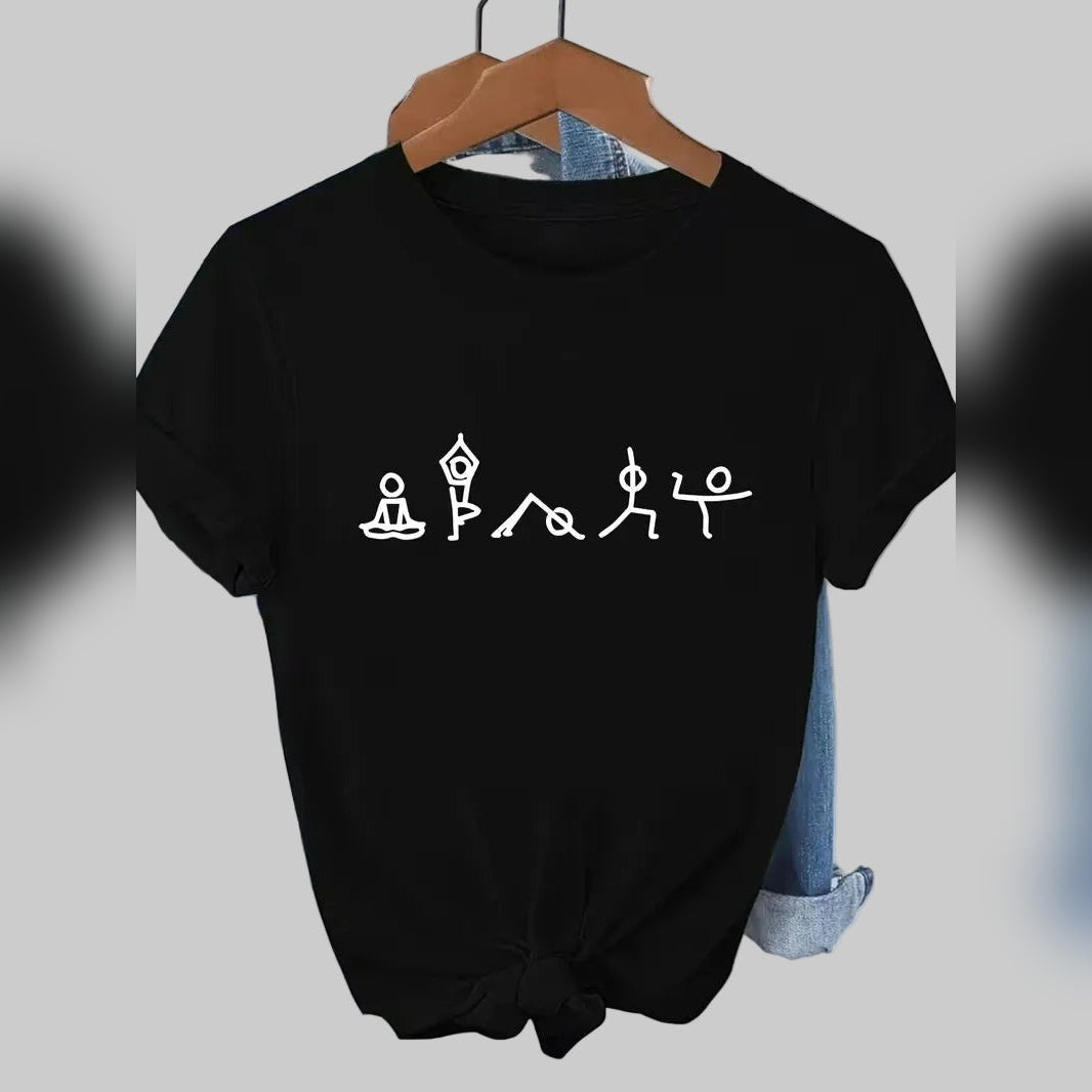Yoga Soul T-Shirt – Movimento e Inspiração Diária – Preto