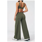Conjunto Shakti Line verde com top de alças – vista de costas