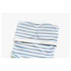 Elástico interior do top cai-cai Prana Stripe azul-claro – detalhe