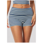 Calções Prana Stripe azul-real e brancos às riscas – vista de frente