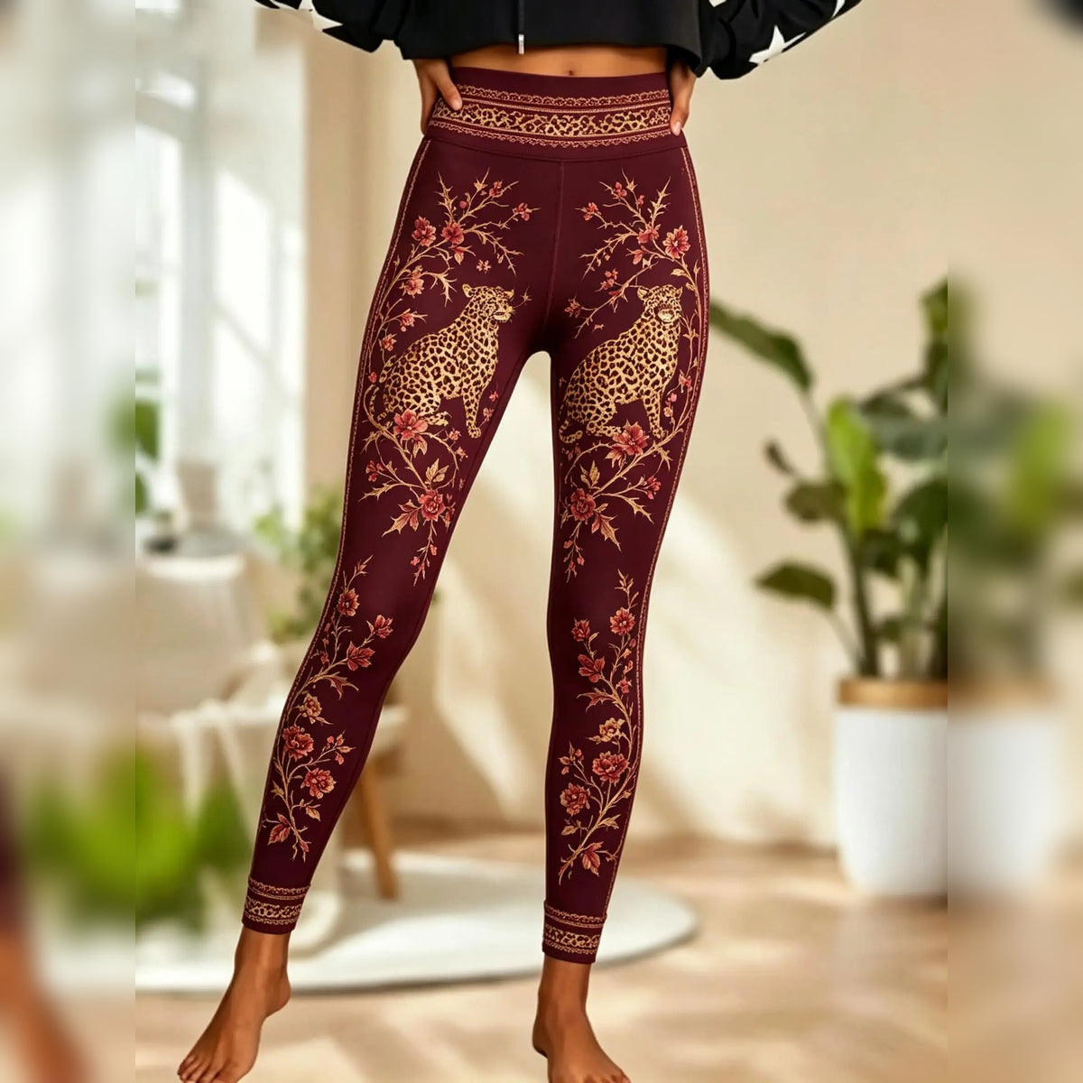 Leggings de Yoga Boho Spirit – estampado boémio, vista 10