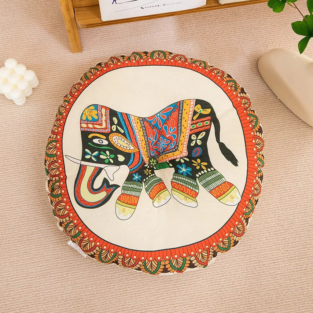 Almofada de meditação Shlama Rest da Shamar com estampado de elefante