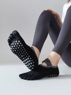 Calcetines de yoga de cinco dedos para mujer