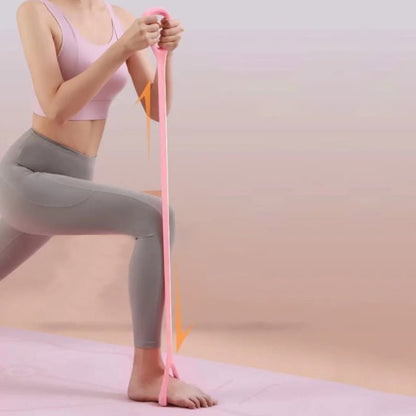 Faixa Elástica de Resistência em Forma de 8 para treinamento de Yoga