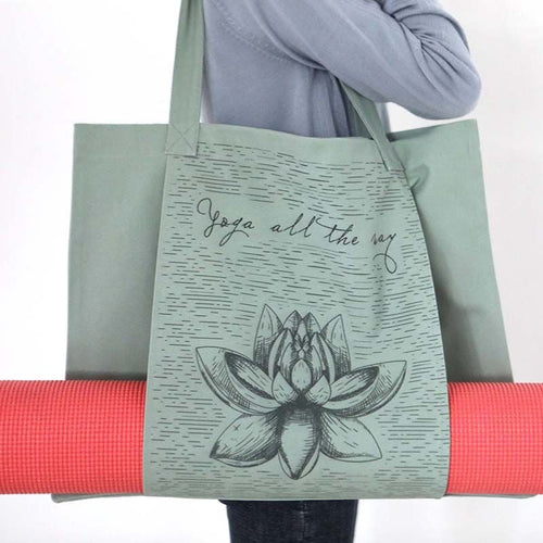 Bolsa para Esterilla de Yoga de Lona de Algodón