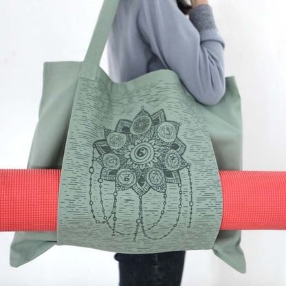 Bolsa para Tapete de Yoga em Algodão Canvas
