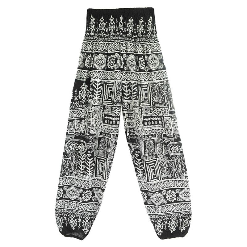 Pantalones Hippie Boho Sueltos de Mujer para Yoga