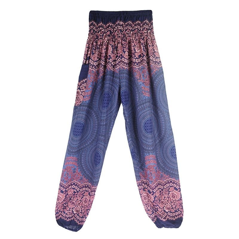 Pantalones Hippie Boho Sueltos de Mujer para Yoga