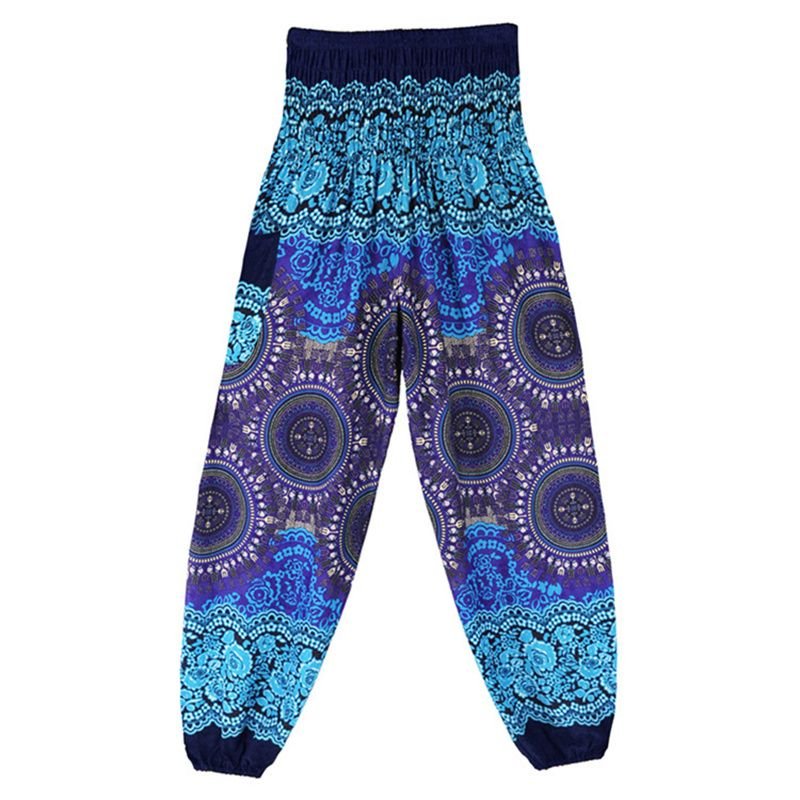 Pantalones Hippie Boho Sueltos de Mujer para Yoga