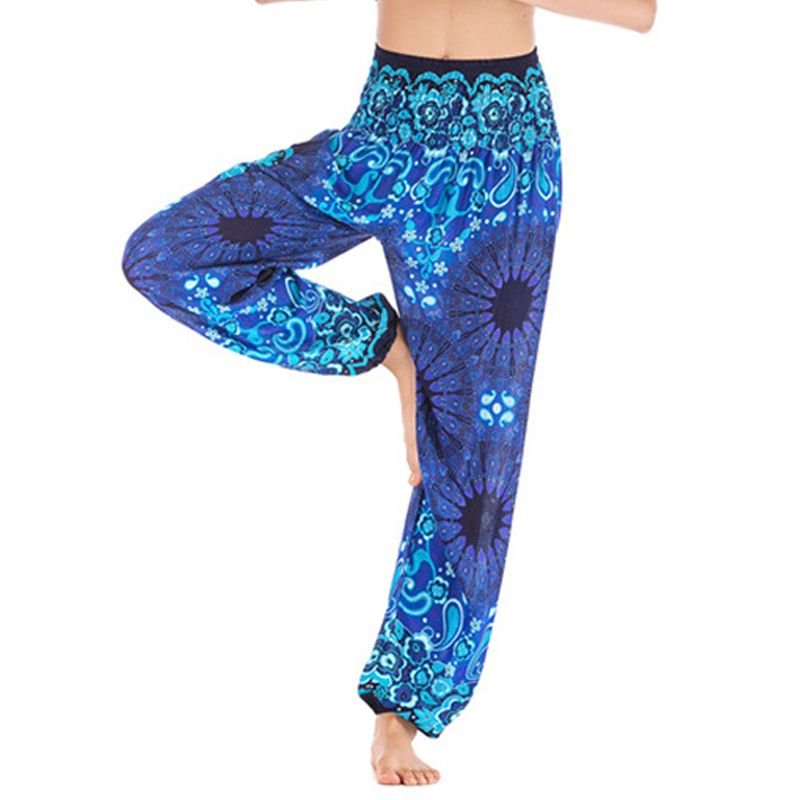 Pantalones Hippie Boho Sueltos de Mujer para Yoga