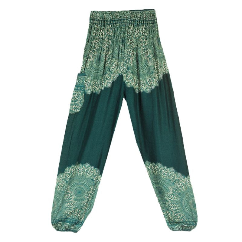 Pantalones Hippie Boho Sueltos de Mujer para Yoga