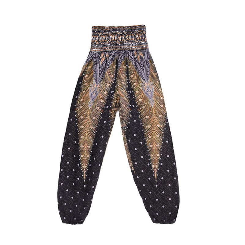 Pantalones Hippie Boho Sueltos de Mujer para Yoga