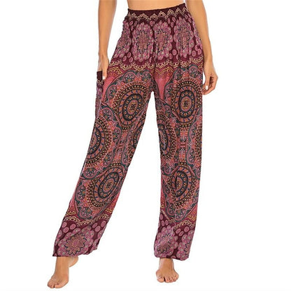 Women's Hippie Boho Loose Yoga Pants