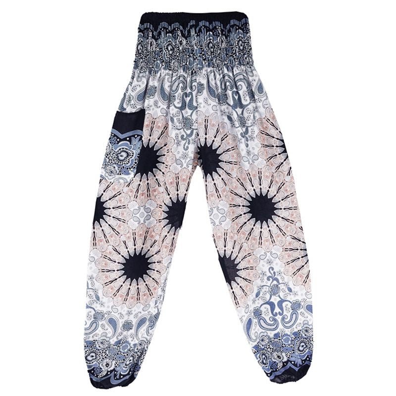 Pantalones Hippie Boho Sueltos de Mujer para Yoga