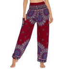 Pantalones Hippie Boho Sueltos de Mujer para Yoga