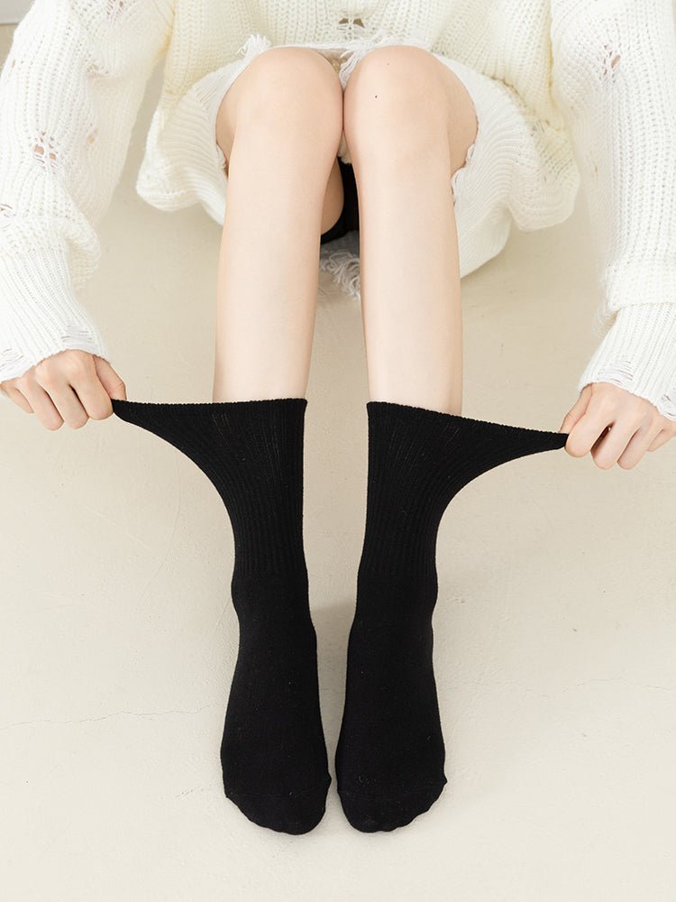 Calcetines de yoga antideslizantes para mujer con agarre de algodón - 5 pares