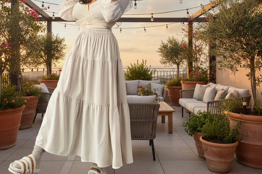 Elegant High-Waisted Long Skirt