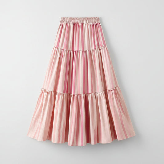 Saia Longa Elegante de Cintura Alta