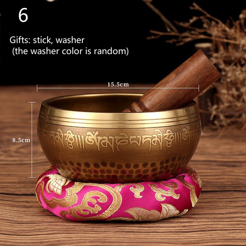 Set of Tibetan Bowls, Nepalese Handicraft