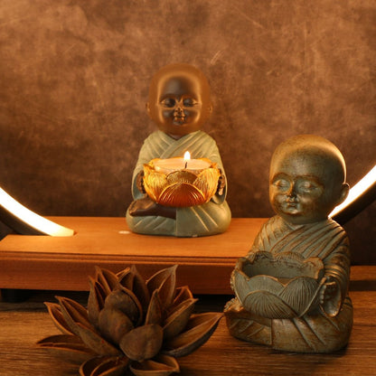 Suporte de Velas para Meditação Buda Zen