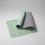 Eco-friendly, non-slip yoga mat made of TPE.
