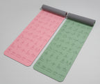 Eco-friendly, non-slip yoga mat made of TPE.
